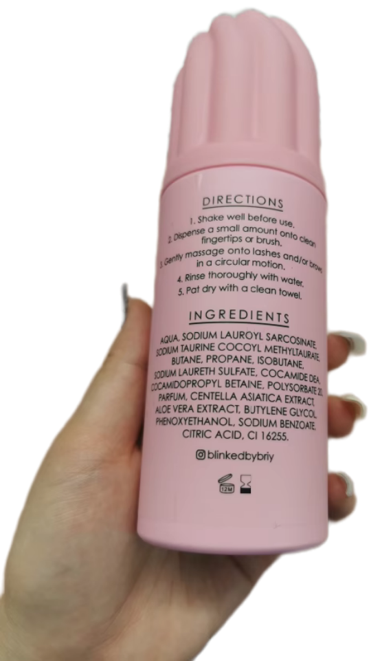 Blinked By Briy Whipped Cream Lash Shampoo (Strawberry)